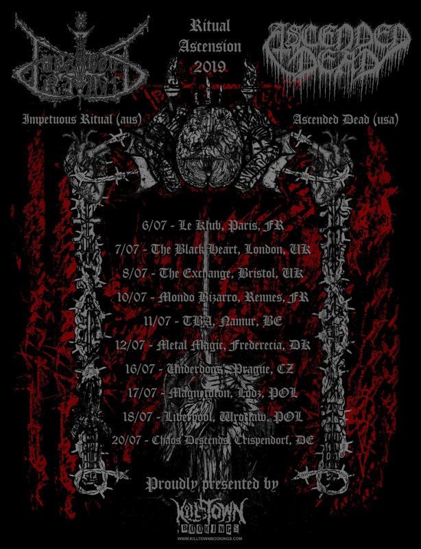 Ascended Dead / Impetuous Ritual Tour 2019